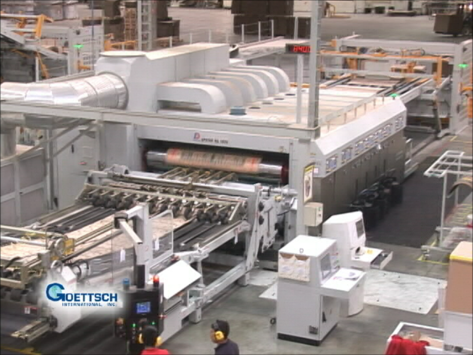 Goettsch Corrugating / Converting Production Line System – Case Study #1